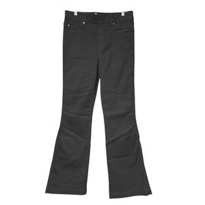 Spanx Flare Jeans Midnight Black High Rise Pull On Stretch‎ Denim Women's Large